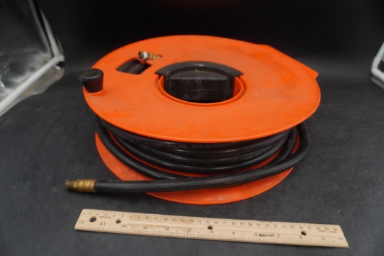 Rubber & Plastic Air Hose Reel with 3/8 Inch ID Hose