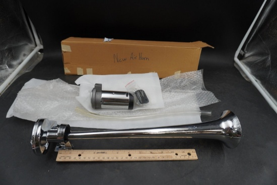 Chrome Air Horn with Compressor and Tubing Kit