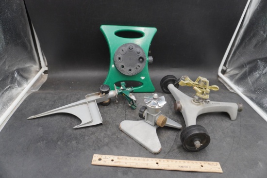Rain Bird & Metal/Plastic Lawn Sprinklers Collection (4 Pcs)