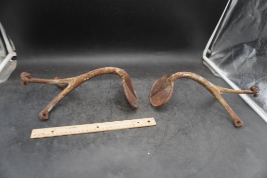 Cast Iron Tractor Foot Pedals / Rests (Set of 2)