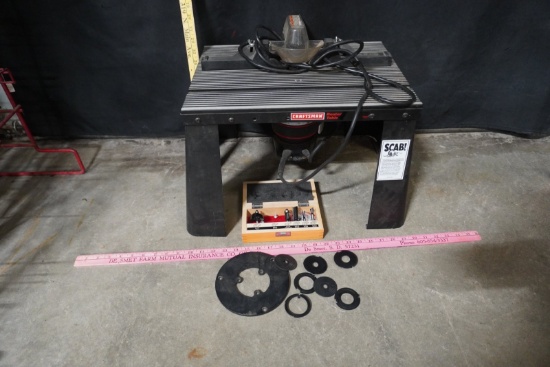 Craftsman Metal Router Table Set w/ Bits & Accessories