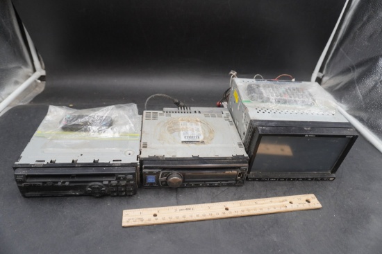 Kenwood Alpine & Million Metal Car Audio Head Units Lot - 3