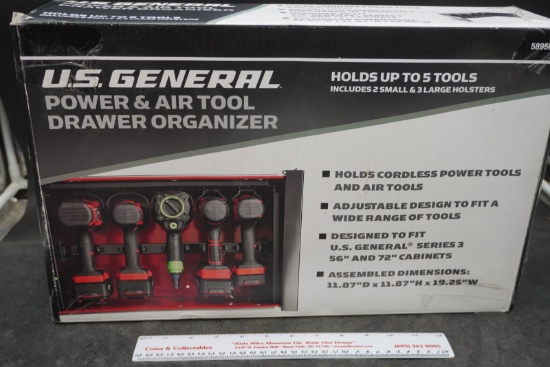 U.S. General Plastic Power & Air Tool Drawer Organizer (Full Box)