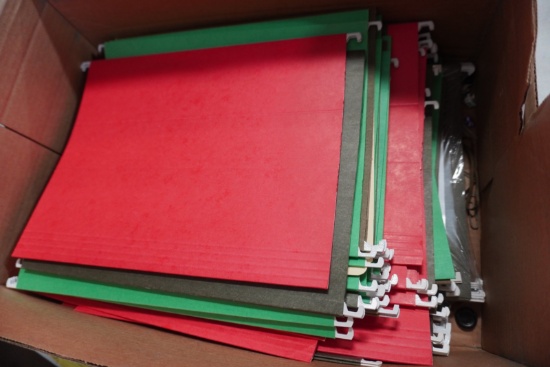 Assorted Colors Paper Hanging File Folders Lot
