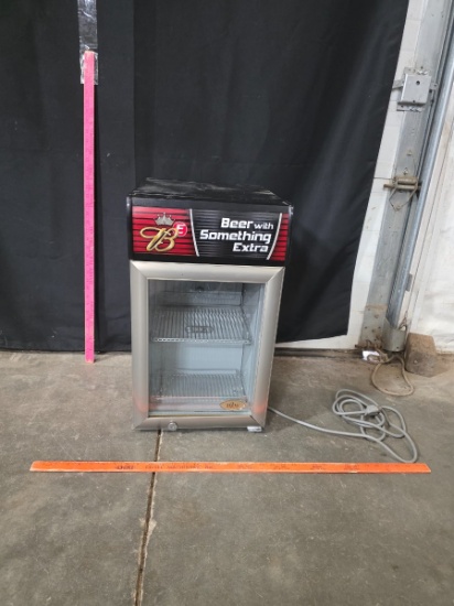 Anheuser-Busch BE Metal Glass Door Mini Refrigerator