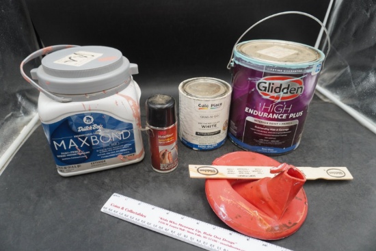 Mixed Brands Paint & Spray Adhesive Assorted Metal & Plastic Paint Lot