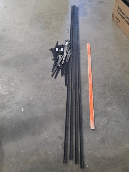 Steel Shelving Bracket & Track System Set