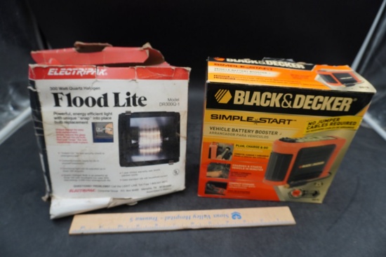 Black & Decker & Electripak Metal/Plastic Automotive & Lighting Lot (Damaged Box)