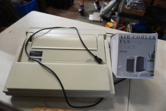 Smith Corona PWP 3100 Plastic Word Processor & Air Cooler Fan