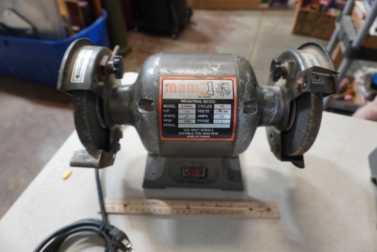 Mark I Industrial Metal Bench Grinder 1/2 HP 6 Inch
