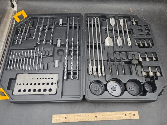 Plastic/Steel Drill Bit & Hole Saw Set (Case Damaged)