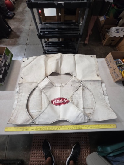 Peterbilt Semi-Truck Canvas Winter Front Grill Cover