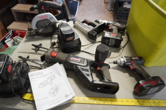 Craftsman 19.2V Metal & Plastic Cordless Power Tool Lot