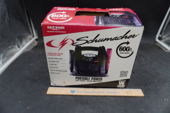 Schumacher SJ4 600A Plastic Portable Power Jump Starter (In Box)