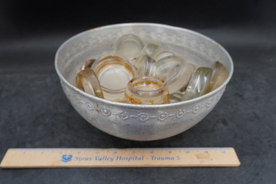 Aluminum & Glass Medical Bowl / Cups Collection