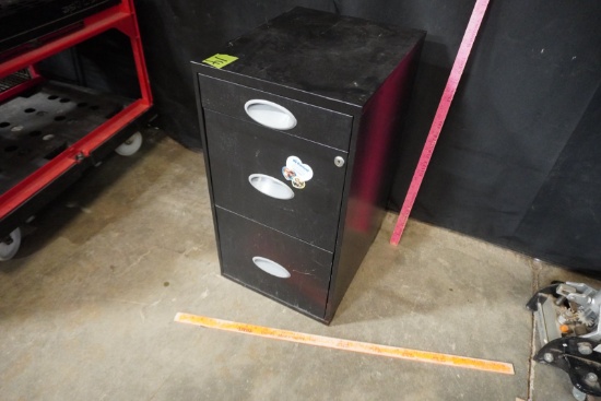 Metal Office 3 Drawer Filing Cabinet