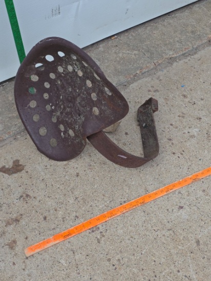 McCormick Cast Iron Metal Implement Tractor Seat