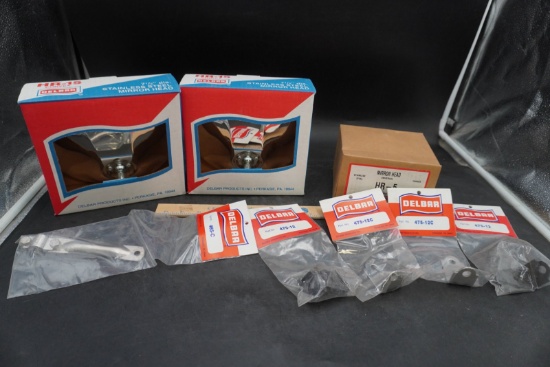 Delbar HR-15 HR-5 Stainless Steel Mirror Heads & Parts (Full Box Lot)