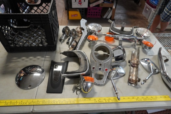 Harley-Davidson Motorcycle Chrome Metal Parts & Acc Collection