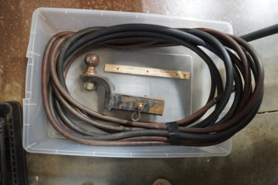 Rubber & Steel Trailer Hitch Mount & Hose Lot