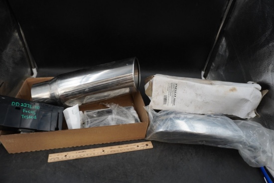 Putco & Generic 4-Piece Steel / Chrome Automotive Part Collection Lot