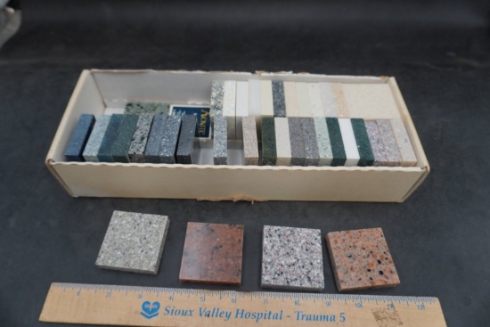 Avonite Solid Surface Sample Collection Resin Countertop Material Swatches Lot