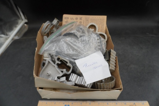 Aluminum Rosette Irons & Cookie Molds Collection (Multiple Pieces)