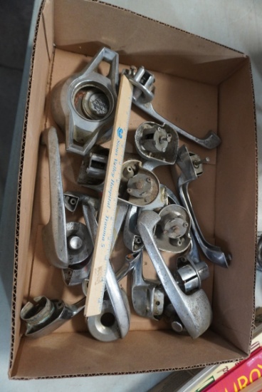 Buick 1950s Metal Door Handles & Horn Ring Lot