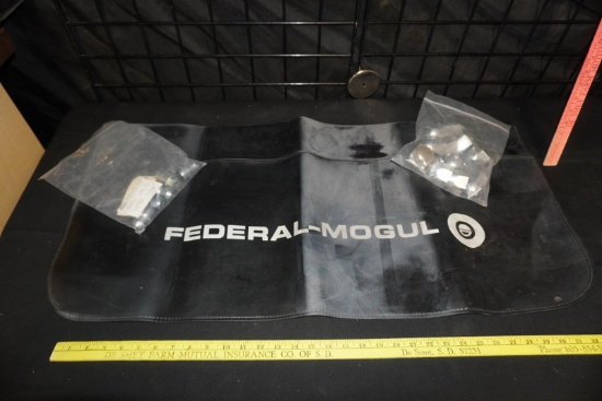 Federal-Mogul Vinyl Fender Cover & Metal Lug Nuts Lot