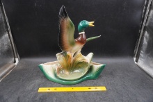 Lane & Co. Mallard Duck Planter 1950s Ceramic Figurine