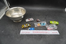 Vintage Sterling Silver Bowl & Diecast Toy Vehicle Assortment