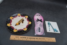 Sandy's Closet Dessert Plate, Lady Jayne Note Pad & Tile (3-Piece Lot)