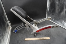 Vintage Motorcycle Sissy Bar Backrest with Luggage Rack