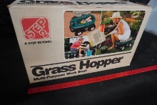 Vintage Step2 Grass Hopper Multi-Purpose Work Seat Garden Cart In Box