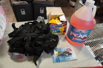 Airhead Air Pump, Peak Antifreeze, Straps & More (4-Piece Lot) (Untested)