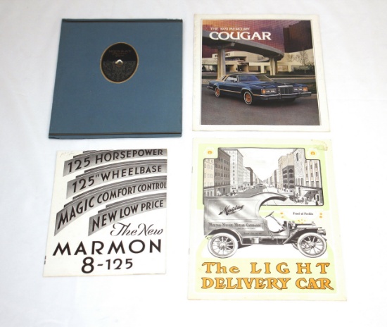 Vintage Marmon Maytag Murray & Mercury Brochures