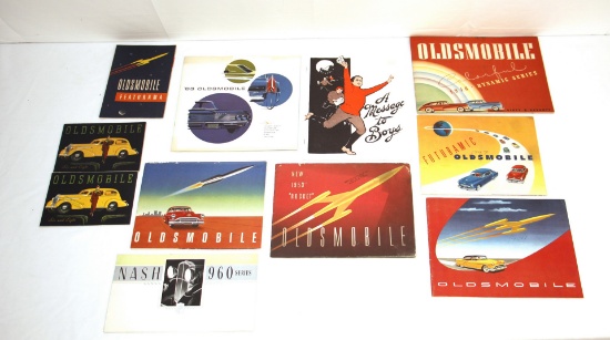 1930s-1960s Vintage Oldsmobile Brochure Catalogs