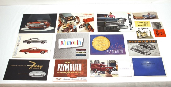 1940s-1960s Vintage Plymouth Dodge Brochures