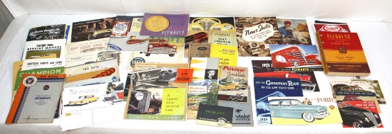 Large lot of Dodge Plymouth Brochures & Manuals