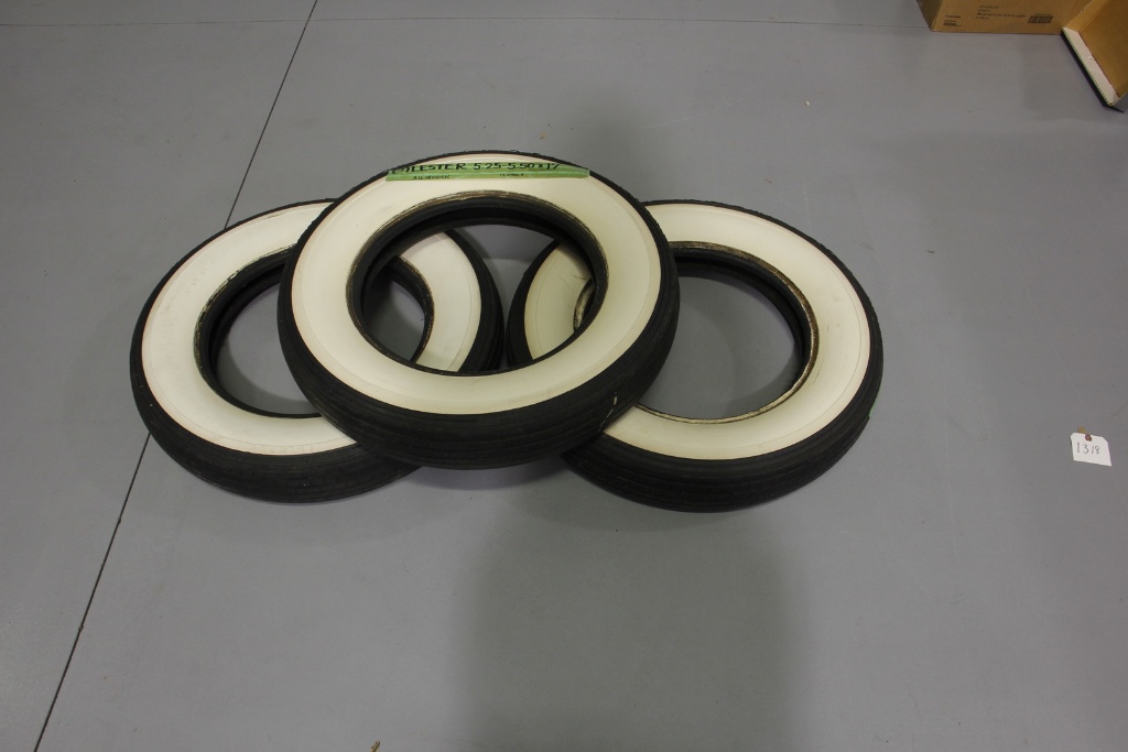 Vintage Lester Whitewall Tires (3)