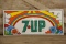7UP Embossed Tin Advertising Sign