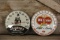 Lot of 2 Old Crown & Jacquins Round Thermometers