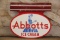 Abbotts Ice Cream Embossed Double-Sided Tin Sign