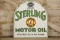 Sterling Motor Oil Double-Sided Porcelain Sign