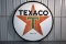 Texaco Double-Sided Porcelain Sign - 6' round