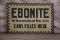 Ebonite Transmission Automobile Service : Garage Tin Sign