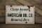 American Oil Charge Accounts Double-Sided Porcelain Sign