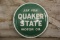 Quaker State Motor Oil Button Sign