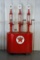 Early 3 Glass Cylinder Oil Lubester Texaco