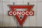 Conoco Double-Sided Porcelain Sign - in Original Frame